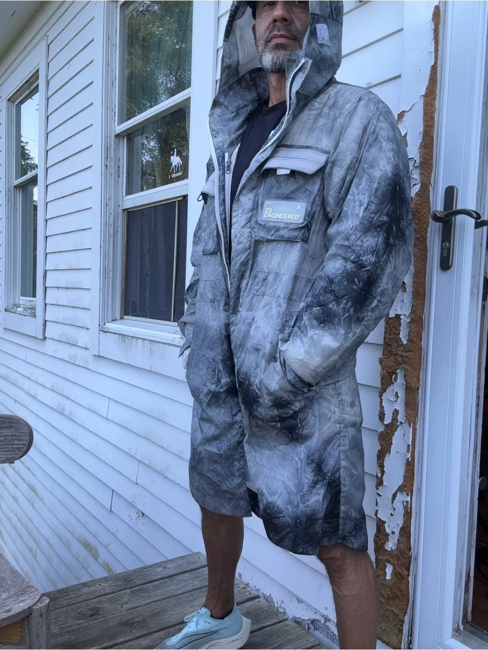 Jordan - Air Jordan 23 Engineered Printed Parka Jacket White gray S loose fit